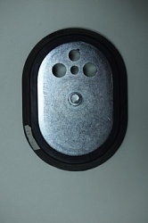 Прокладка резиновая ARISTON-INDESIT c фланцем 65108275, 65103691, WTH205UN, CU7404